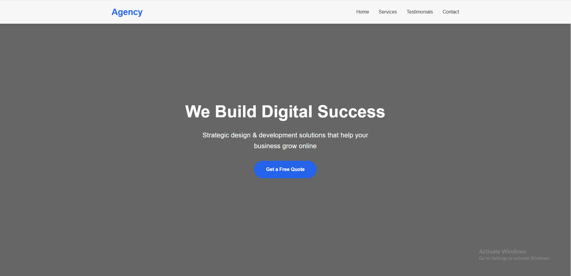 Clean Agency Landing Page – Modern HTML5 Business Template thumbnail